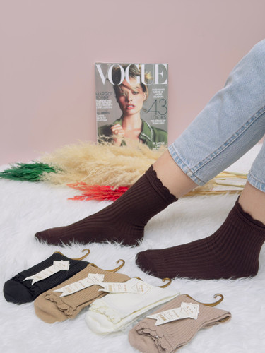 جوراب ساقدار لبه گیپوری